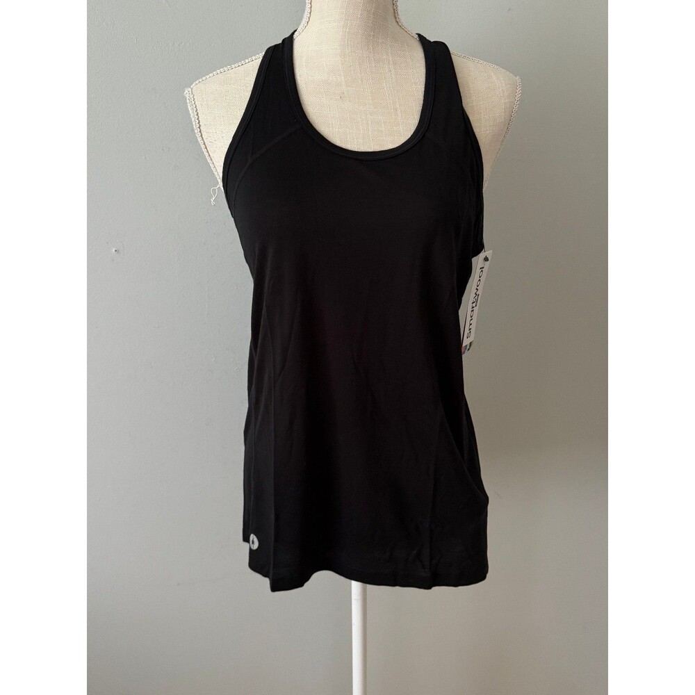 NEW Smartwool Women's Active Ultralite Black Tank Top Merino Wool Blend Size S